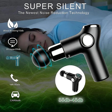 Massage Gun Mini LCD 32 Speeds Fascia Gun Muscle Massager Relaxation Body Relax Fitness Christmas Gift Valentine's Day Gift